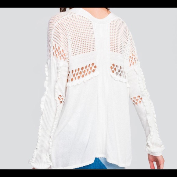 BNWT Wildfox Couture white Prima sweater top SZ M - Picture 2 of 6